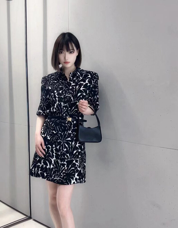 Mini vestido de manga corta minimalista, sexy, Verano