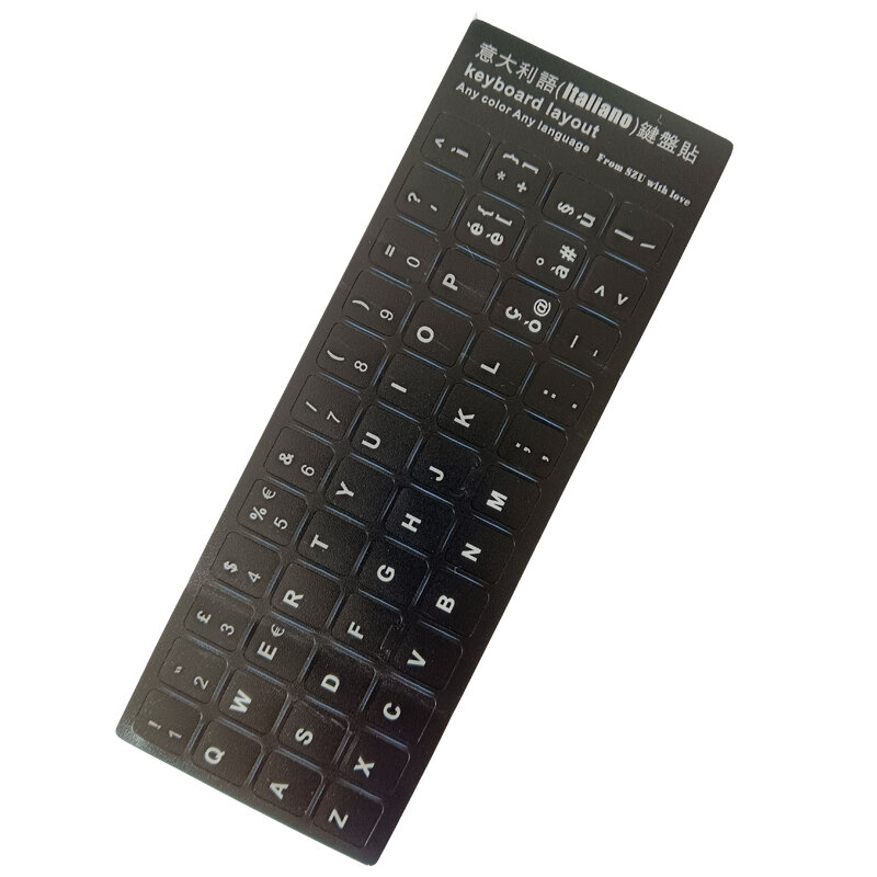 Adesivi per tastiera russa lettere inglese italiano per laptop pc computer rus key sticker tasti ukr