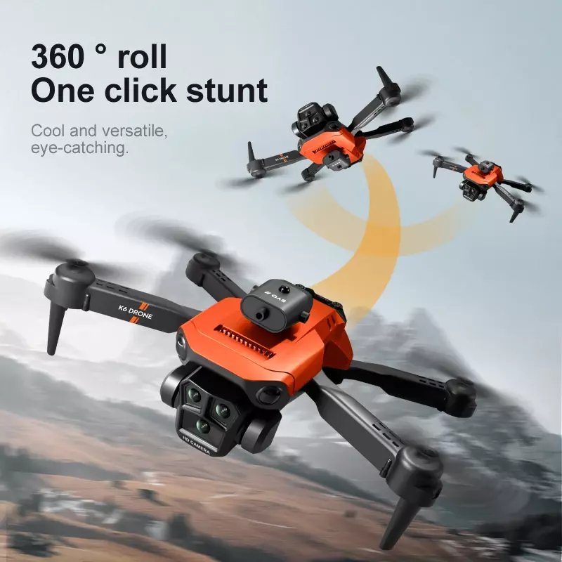 Mijia-K6 Max Drone profissional, 8K, GPS, 3 câmeras, grande angular, fluxo óptico, Prevenção de obstáculos de quatro vias, Quadcopter