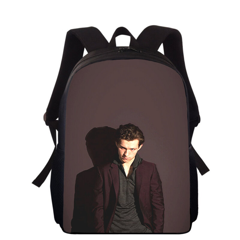 Tom Holland 3D Print Kids Backpack, Primary School Bags, Boys and Girls, Students PleBags, 16"