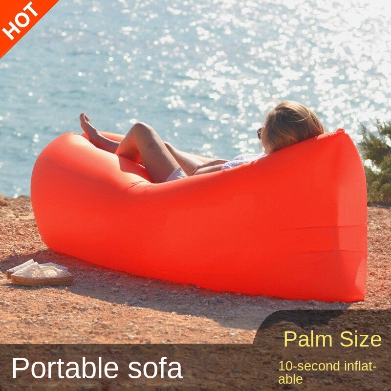 K-STAR-Sofá inflável preguiçoso ao ar livre, saco de dormir portátil, cama preguiçosa, única pessoa, Folding Camping Almofada de ar, novo, 2024