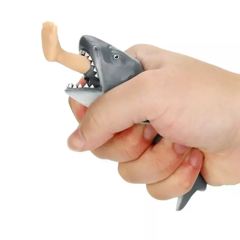 Zabawki typu Fidget antystresowa zabawka antystresowa dla dorosłych kreatywna gryząca noga zabawkowy rekin odprężająca sztuczka prezent dla dzieci Gag zabawki