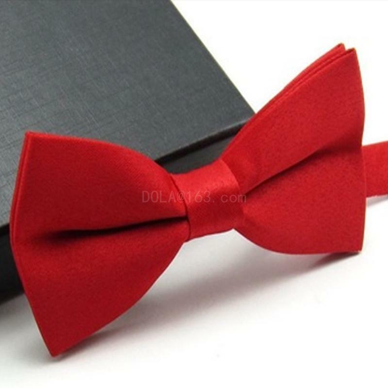 Мужская мода Регулируемый смокинг однотонный классический свадебный галстук-бабочка