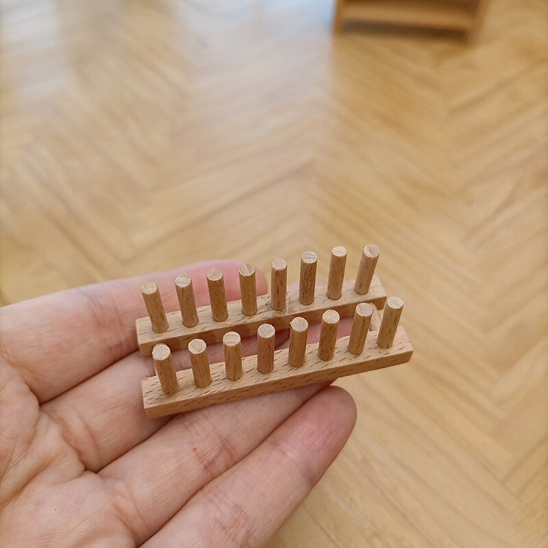 Innovative And Practical 1/6 1/12 Doll House Model Furniture Accessories Mini Wooden Tray Kitchen Drain Rack