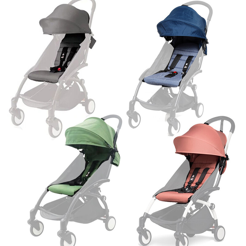 Akcesoria dla wózków dziecięcych 6 + kaptur i materac dla YOYO2/YOYO + osłona zadaszenia poduszka zagęścić tkaniny wymiana parasolka 1:1 materiał