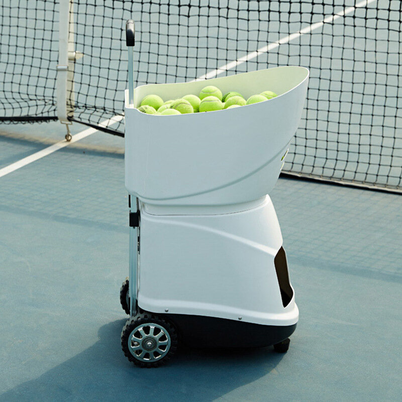 Máquina de bola de tênis eletrônica inteligente, Treinamento esportivo high-end, Lançador automático de bolas, Tiro com controle remoto