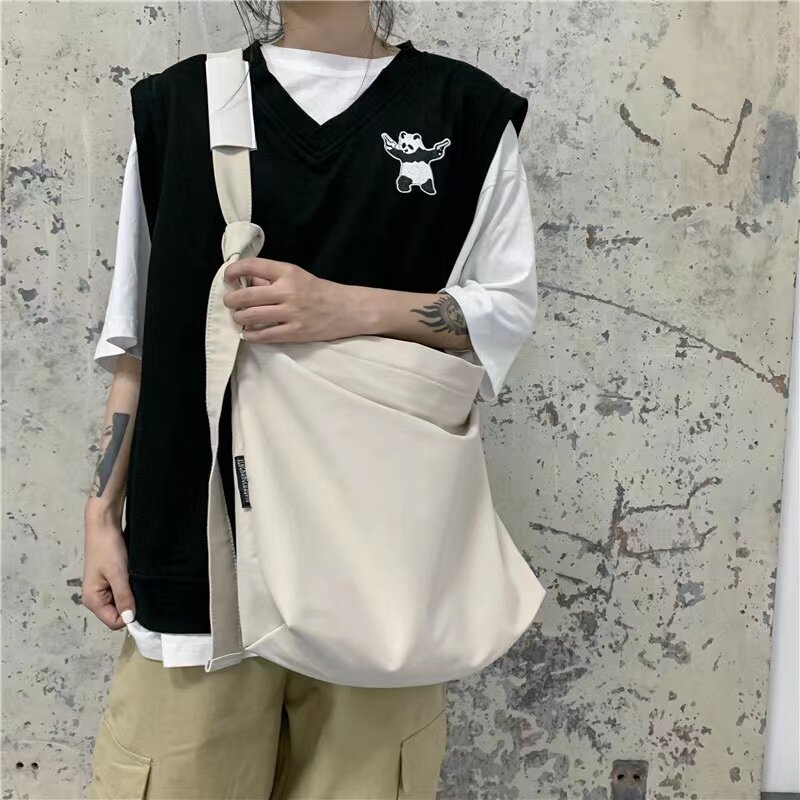 2023 Men's And Women's Large Capacity Messenger Bag Crossbody Bag Student Bag High Quality Canvas Travel Outdoor Fitness Bag