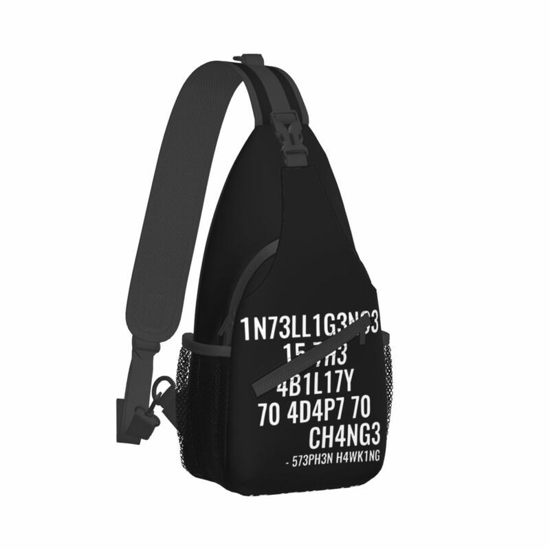 Intelligenz Cross body Schulter tasche Brusttasche Intelligenz ist die Fähigkeit, sich an den Wechsel des Schulter rucksacks Daypack Bookbag anzupassen