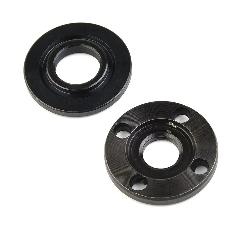 2Pcs M14 Thread Replacement Angle Grinder Inner Outer Flange Nut 40mm Diameter Tools Metal Replacement For 14mm Spindle Thread