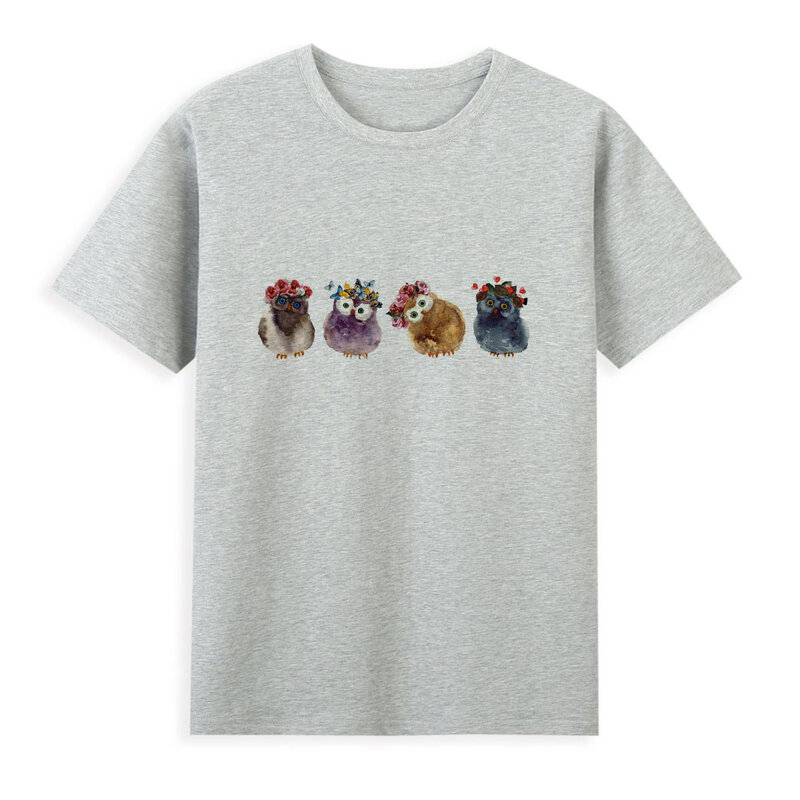 Симпатичная футболка с маленьким котом и Ястребом, лидер продаж, футболка для отдыха с принтом, летняя Удобная футболка с коротким рукавом A075