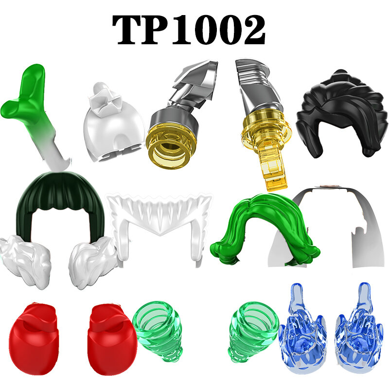 ชุดของเล่นเพื่อการศึกษาของเด็กหุ่นแอ็กชันพลาสติก ABS ประกอบบล็อกตัวต่อขนาดเล็กลายอนิเมะแบบ TP1002