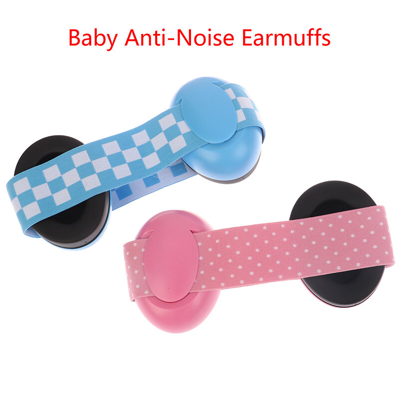 Baby Anti-Noise Earmuffs Elastic Strap Hearing Protection Safety Ear Muffs Kids Noise Cancelling Headphones For Sleeping Child