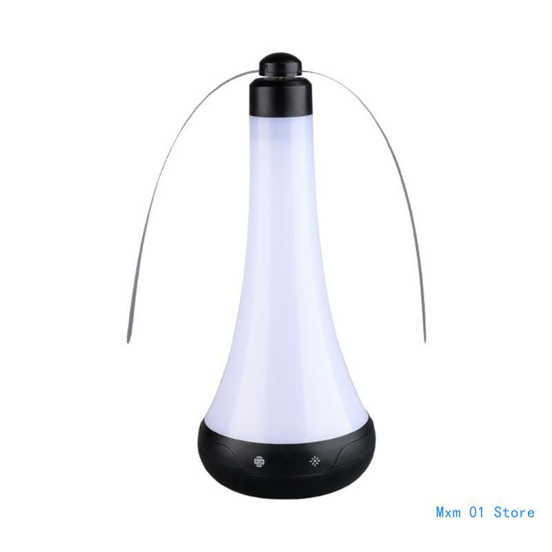 LED Fly Fan for Table Fly with Soft Vanes Keep Flies Away Portable Fly Fan Indoor Outdoor Tables Top Fan Drop shipping