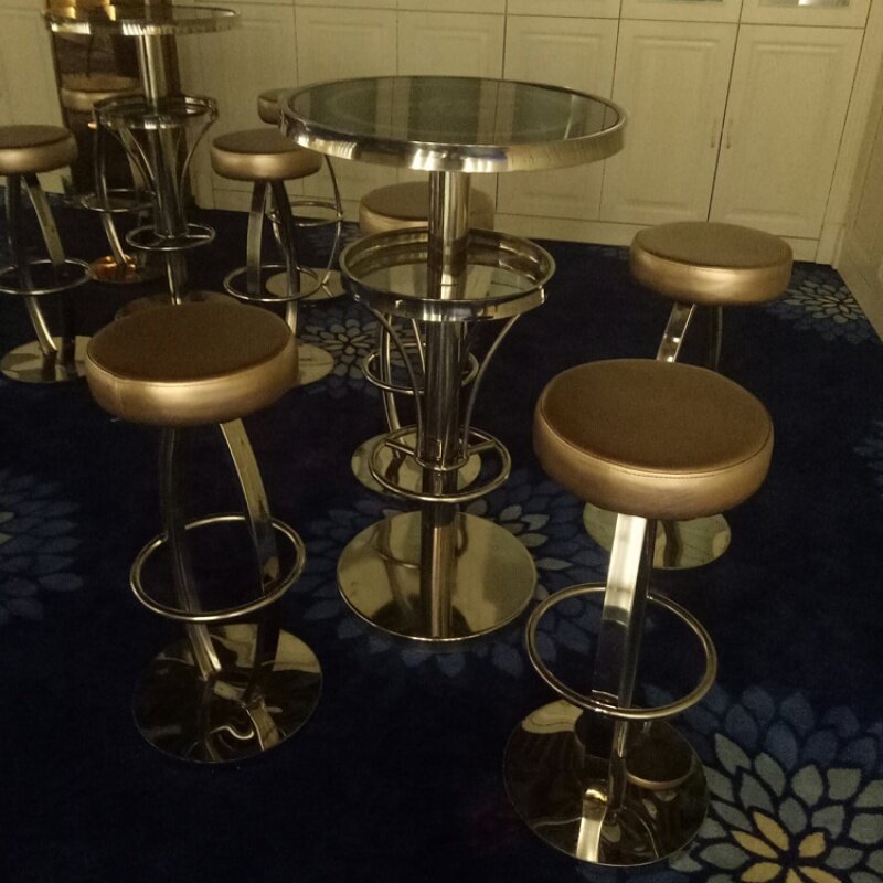 Tables de bar rondes en acier inoxydable, meubles de boîte de nuit KTV ORY, design moderne personnalisé, haut VIP, fête de luxe