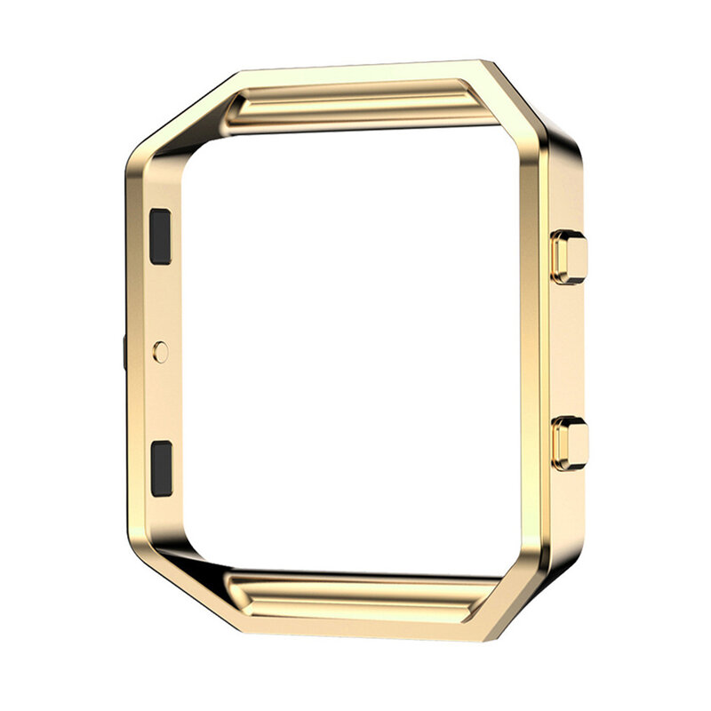 Funda protectora de marco de Metal de acero inoxidable para reloj inteligente Fitbit Blaze, accesorio de repuesto