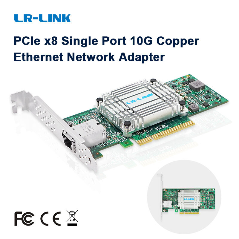 LR-LINK 6801BT 10Gb Nic Card Ethernet scheda di rete PCI Express X8 adattatore di rete Lan Card Server Intel 82599