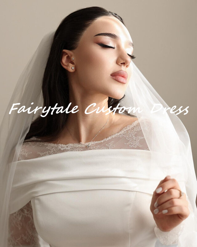 فستان حفلة زفاف أبيض-قصة خيالية للنساء ، فساتين أنيقة وجميلة ، فستان فاخر ، عباية ، عباية ،