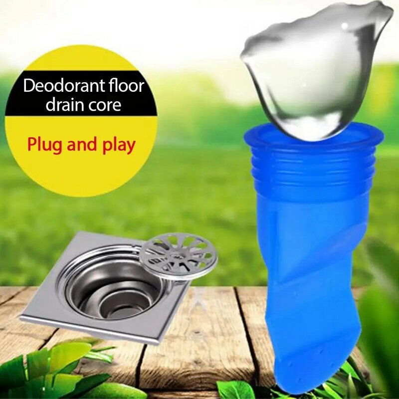 Inti penguras lantai silikon anti-bau, 1 ~ 10 buah penyegel aliran balik Pengering lantai kontrol hama penguras lantai inti deodoran untuk