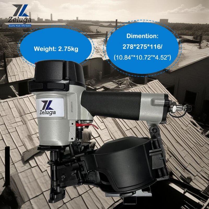 مجموعة أدوات تسقيف لفائف Zeluga تعمل بالهواء المضغوط ، سعة تحميل ، حماية العين وإصلاحها ، 10-107 ، 15 درجة ،!