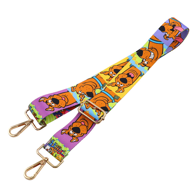 Cute Cartoon Dog Pattern tracolla tracolla regolabile cinture larghe sostituzione adatta per borsa Crossbody Gold Buckle accessori