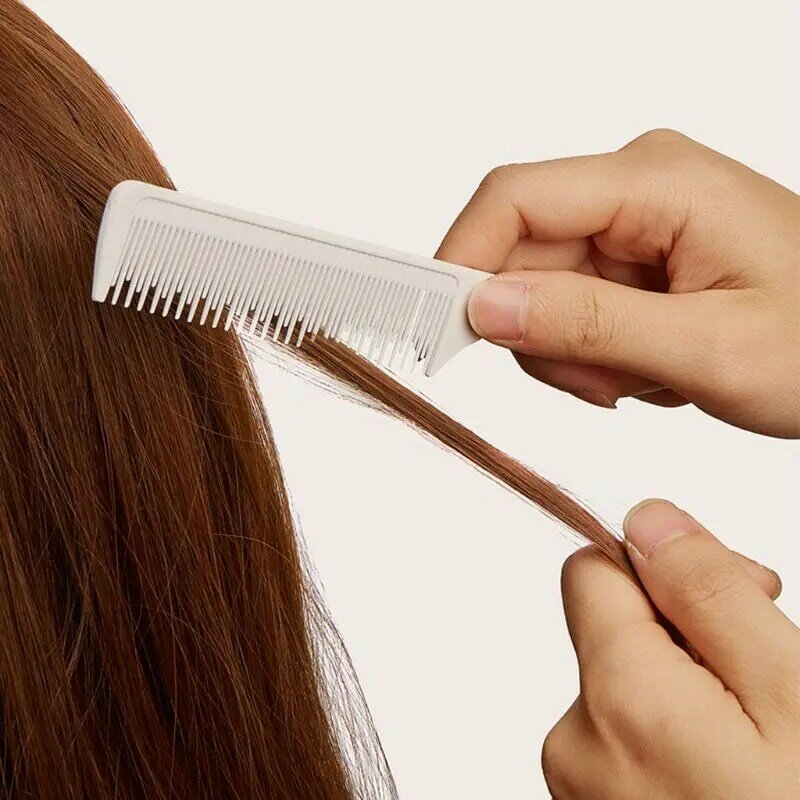 Peine para teñir cabello con láminas resaltadoras tejido unidireccional, peines peluquería seccionados