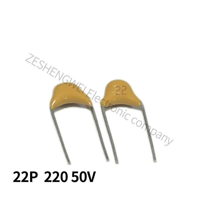100PCS 22PF 5% 5.08MM 220 50V 22P Multilayer Monolithic Ceramic Capacitor 0805