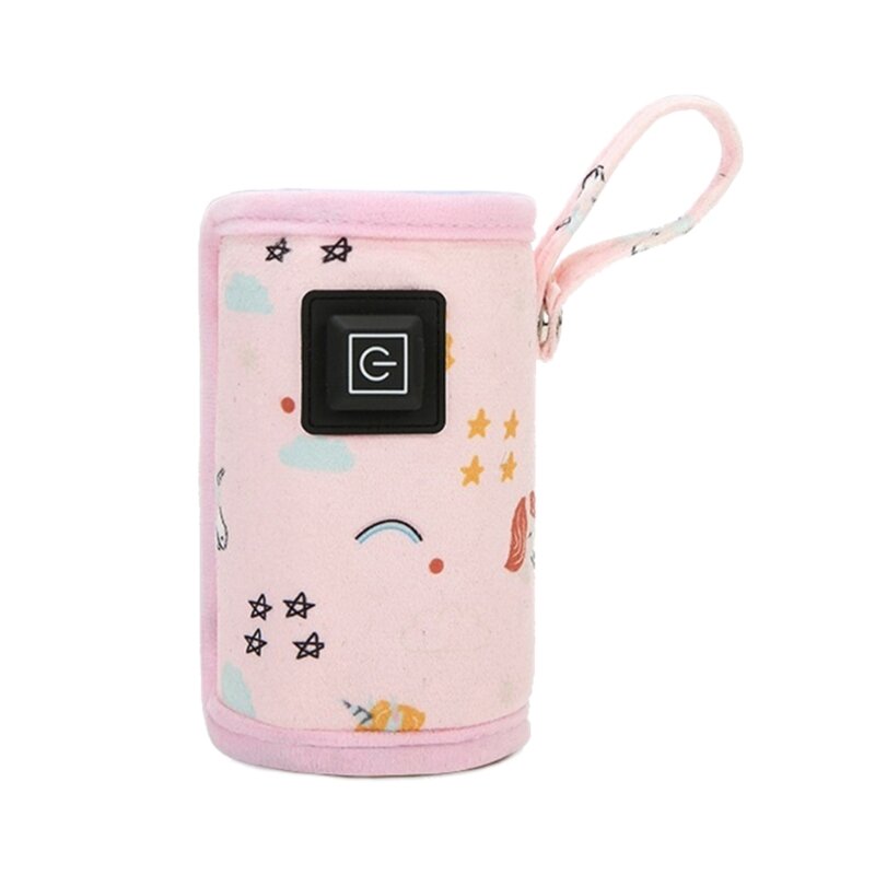 USB-Flaschenwärmer, Babyflaschen-Reiseabdeckung, Wärmehalter mit einstellbarer, konstanter Temperatur, tragbarer Milcherhitzer
