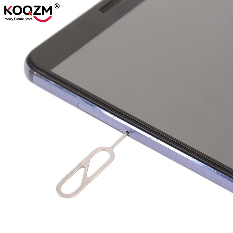10 sztuk metalowa taca karty SIM usuwanie wysuń Pin klucz narzędzie igły dla IPhone dla Oppo dla Vivo dla Xiaomi