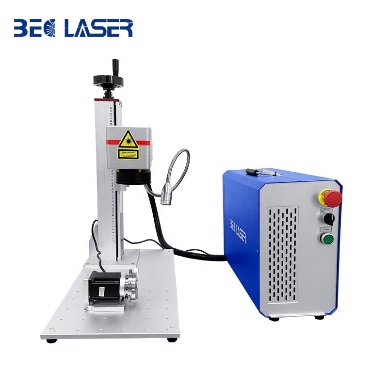 Mesin penanda Laser 50w pemotong Laser dan pengukir untuk perhiasan serat Laser untuk bahan logam dan non-logam kepala Laser SINO
