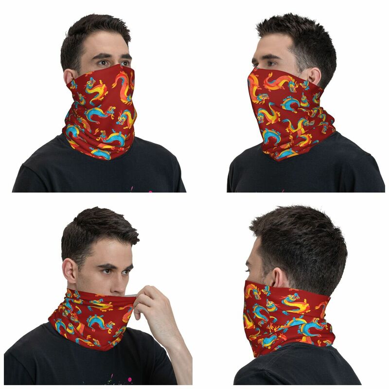 Cool Myth Dragon Bandana Neck Gaiter Printed Balaclavas Wrap Scarf Multi-use Cycling Hiking for Men Women Adult Windproof