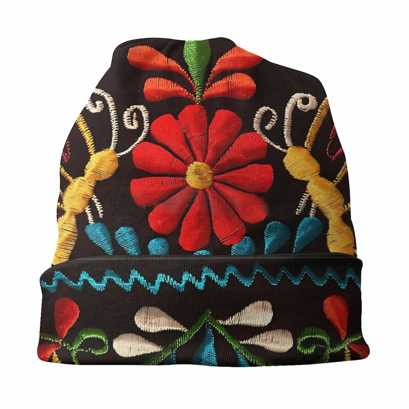 Butterflies And A Red Flower Unisex Bonnet Thin Windproof Hats Double Layer Hat Breathable Caps