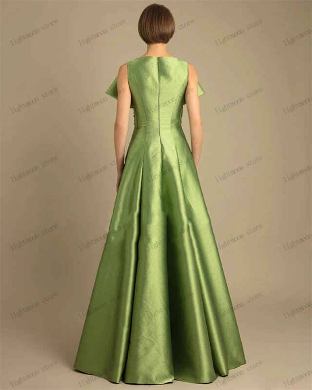 Vestido de noite simples sem mangas, Vestido clássico do baile, Arco Decore Robes para festa formal, Vestido elegante, 2024