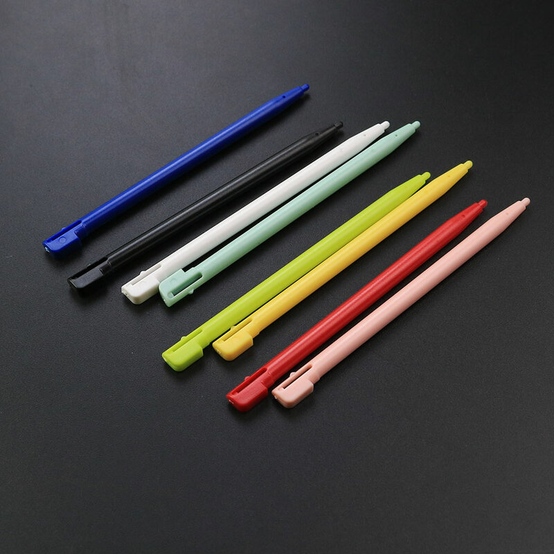 Jcd 8 cores substituição caneta stylus plástico para dsi ndsi jogo console tela toque caneta acessórios