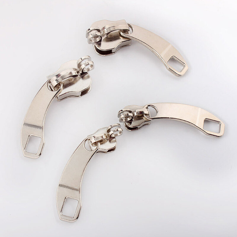 1 Paar Reißverschluss-Reparatur sätze Reiß verschluss Kopf ziehen Schieber Reiß verschluss Schieber 5 #/8 #10 # Metall DIY Koffer für Kleider tasche Zubehör