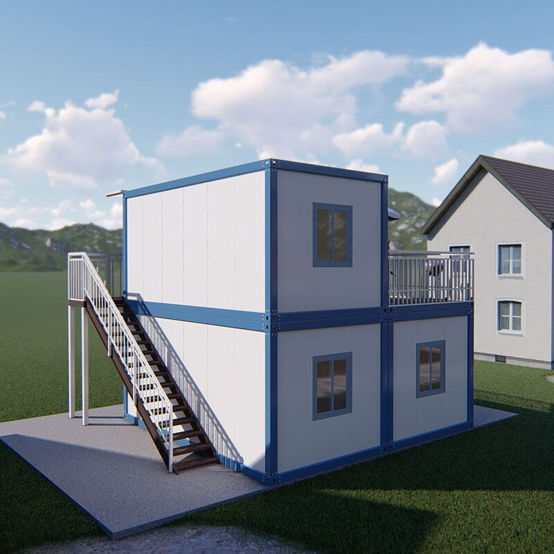 Maison Conteneur Modulaire Moderne à Deux Étages, Petites Maisons Préfabriquées de Luxe