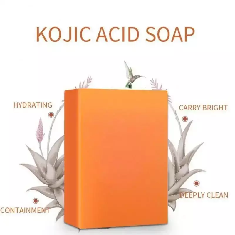 Jabón de Ácido Kójico de 100g, opción de 3 colores, glutatión para aclarar la piel, jabón blanqueador hecho a mano para iluminar la cara