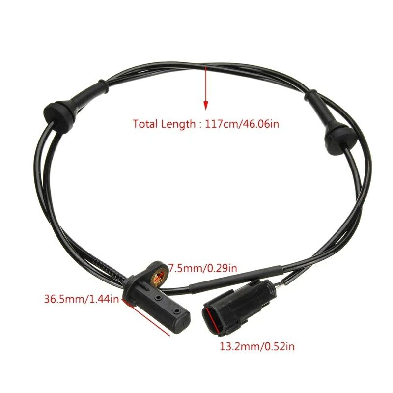 2Pcs Front Right Car Wheel Speed ABS Sensor For Volvo S60 S80 V70 XC70 1997-2007 30773740 9467580