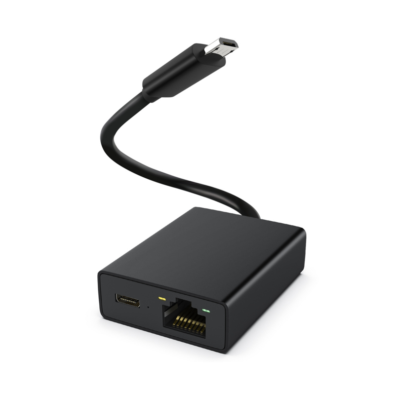 ไมโคร-ยูเอสบีการ์ดเครือข่ายอีเทอร์เน็ตอะแดปเตอร์ไมโคร USB ถึง100เมตรการ์ดเครือข่ายสำหรับทีวีไฟ4K เราเตอร์สวิตช์อีเธอร์เน็ต