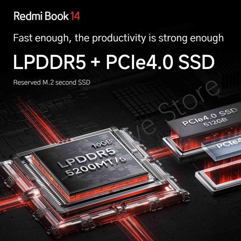 Xiaomi-ordenador portátil Redmi Book 14, 2023 K, 2,8Hz, Intel Core i7-12700H/i5-12500H, 16G, DDR5 + 120G, SSD, Iris Xe, gráficos de Metal, PC, 512