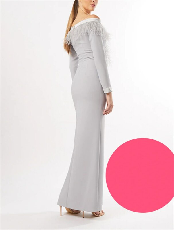 女性のためのパーソナライズされたVネックのイブニングドレス,エレガントなフォーマルドレス,ふくらはぎの長さ,カスタムドレス,2024