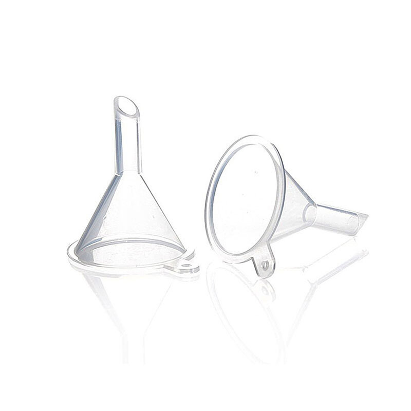 10pcs/lot Plastic Small Funnels For Perfume Mini Liquid Essential Oil Filling Empty Bottle Packing Tool