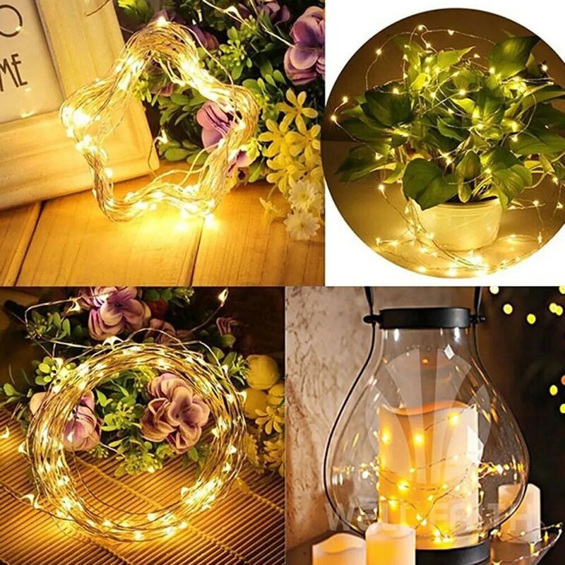 2023 New Battery Operated 3 Meters String Light With 30 Leds Christmas Holiday Wedding Party Decor Led Copper Wire Light String