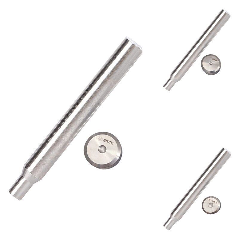 Rivet Punch, Stainless Steel Double‑Sided Flat Fixing Setting Tool, For Double‑Sleeve Rivet Installation