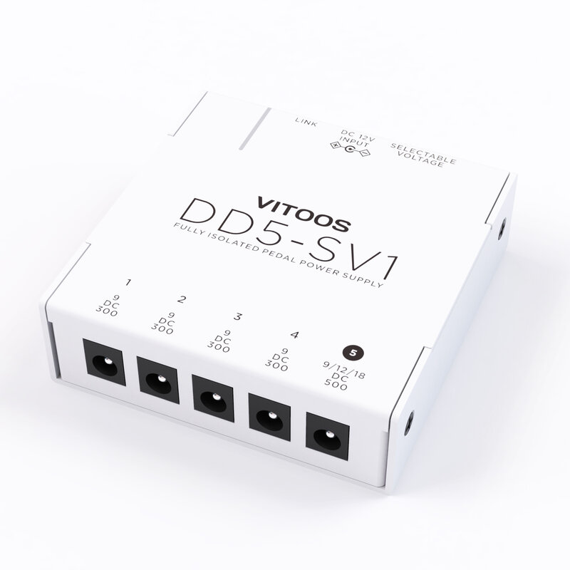 VITOOS-fuente de alimentación de pedal de efecto DD5-SV1, filtro totalmente aislado, ondulación, reducción de ruido, efectos digitales de alta potencia