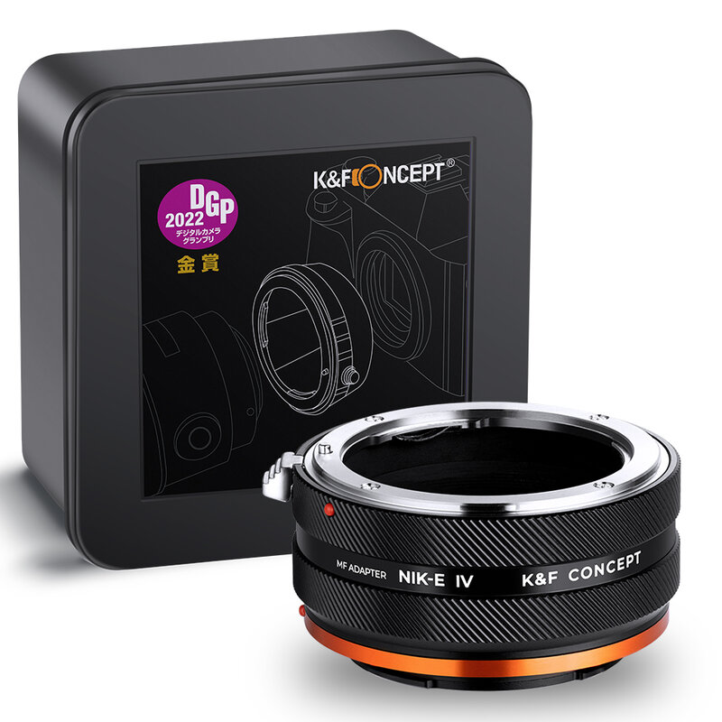 K & F Concept IV Pro adaptador de lente para cámara Nikon F AI AIS D a Sony E Mount, a6000, a5000, A7C, A7C2, A1, A9, A7S, A7R2, A73, A7R4, A7R5