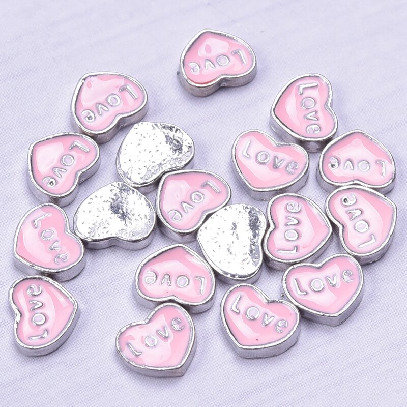 20pcs Drip Oil My Girls Best Friends Floating Charm Love Pendant Diy Couple Anniversary Necklace Jewelry Pendant Accessories