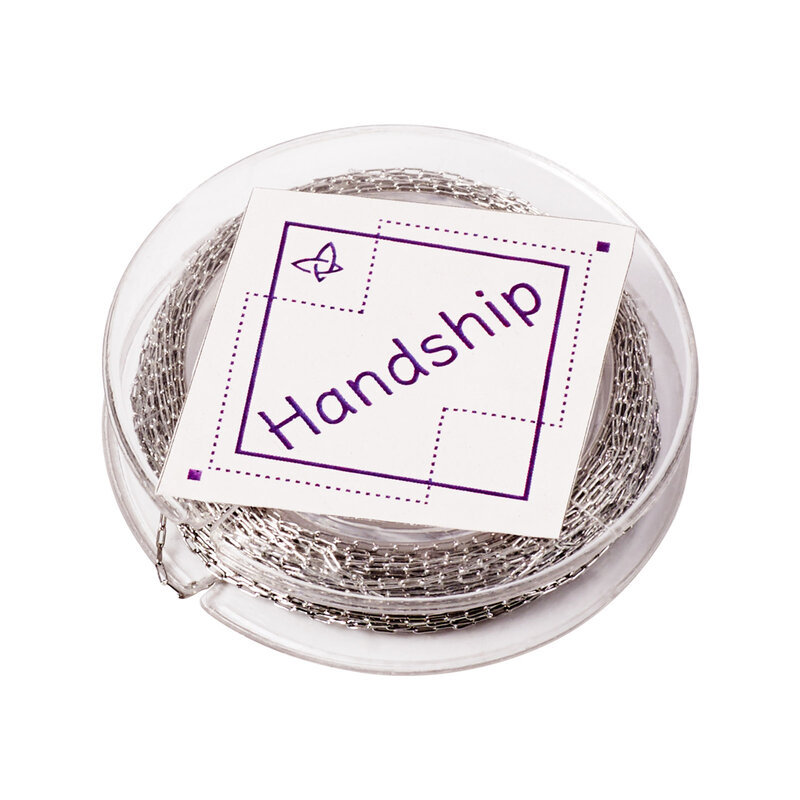Handship 10m Stainless Steel Cable Chains Soldered Thin Link Chain for Beadable Bracelet Necklace Jewelry Making 1.3x1x0.2mm
