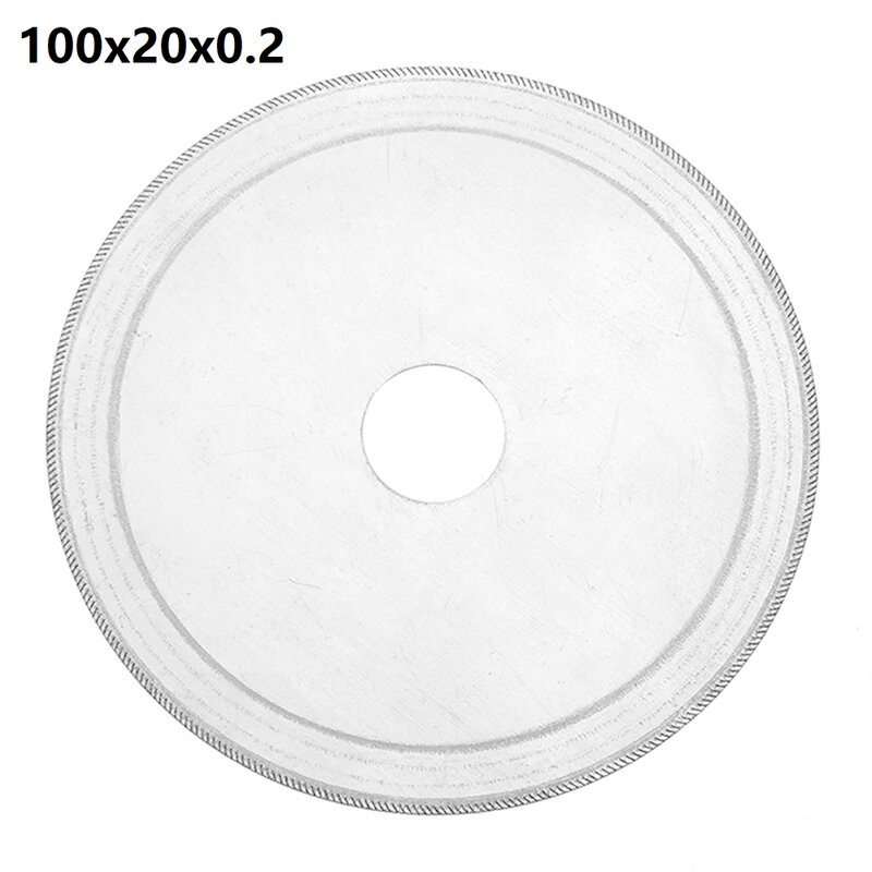 Diamond Cutting Disc Super Thin 20mm Bore Saw Blade Wheel Kit 110-150mm For Glass Tube Marble Gemstone Non-metallic Cutting Tool