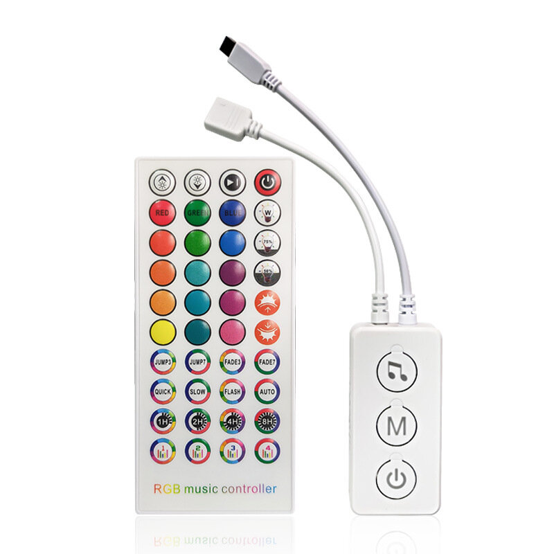 Nuovo Controller LED SP611E Bluetooth Music App IR 40 tasti per striscia luminosa LED indirizzabile muslimabile DC5V-24V