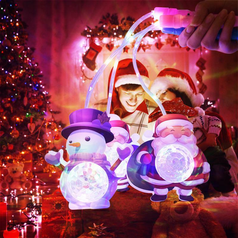 Праздничные принадлежности, портативный снеговик с тремя переключателями, простой в использовании, подарок для детей, Рождественский светящийся фонарь, пластиковый креативный